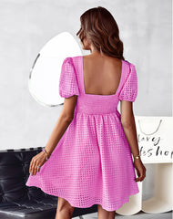 Stevens Puff Sleeve Babydoll Dress - Lilac Ins Street