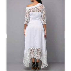 Overjoyed Pocketed Crochet Lace Maxi Dress - Marshmallow Ins Street