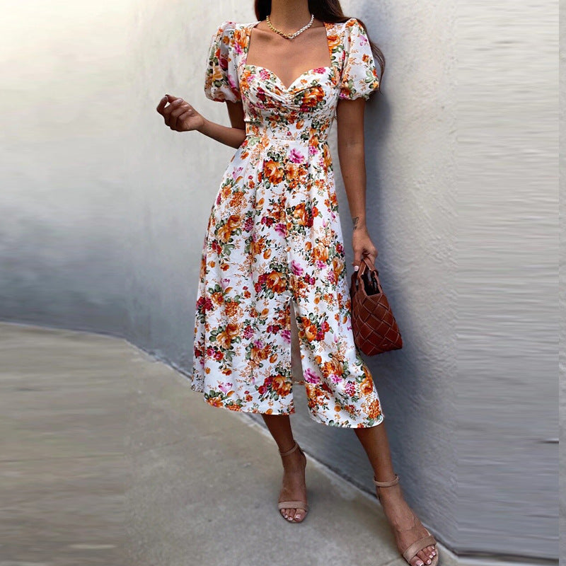 Let A Smile In Floral Maxi Dress Ins Street