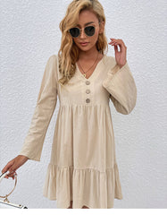 Kelley Linen Blend Shirt Dress Ins Street