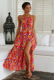 Keira Floral Cutout Halter Maxi Dress - FINAL SALE Ins Street