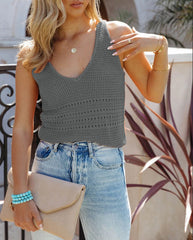 Are We There Yet Knit Tank - Grey InsStreet