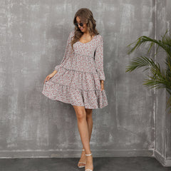 Halsey Floral Babydoll Dress Ins Street