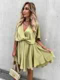 Only The Lucky Plunge Cape Dress Ins Street