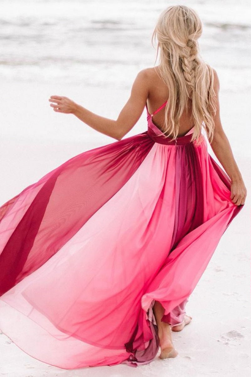 Think I'm In Love Colorblock Maxi Dress DEE-001