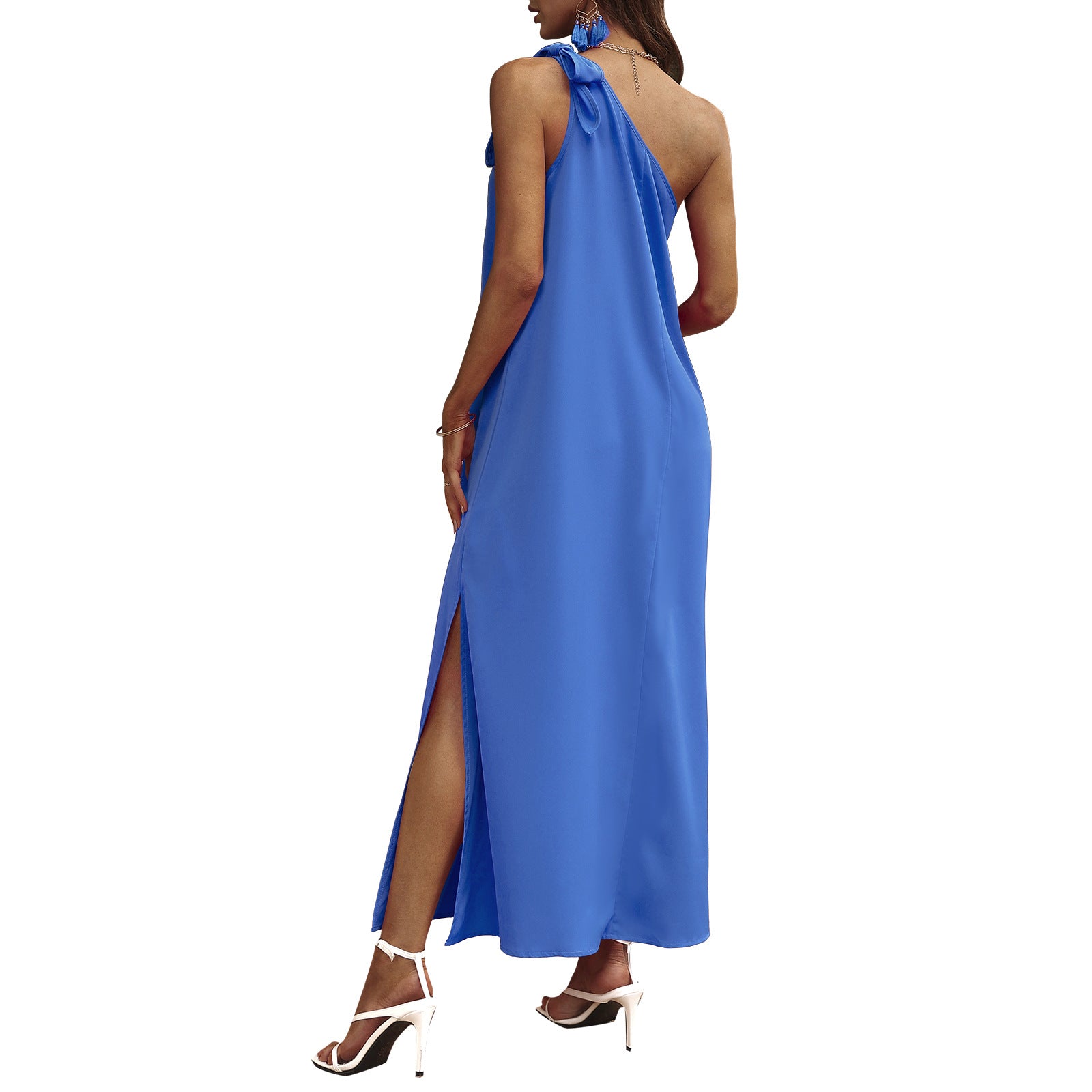 Chase Your Dreams Slit Midi Dress - Blue Raspberry Ins Street