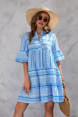 Creamsicle Cotton Woven Cover-Up Dress LOVE-003