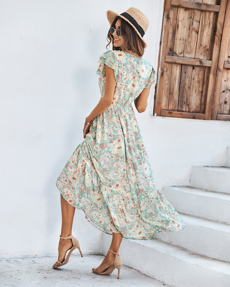 Source Of Love Floral Maxi Dress Ins Street