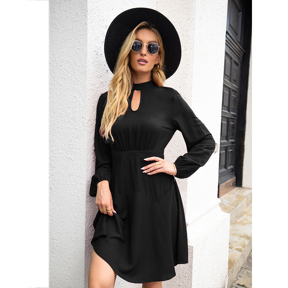 Fashion Forward Keyhole Dress - Black Ins Street