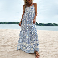 Smiling For No Reason Floral Maxi Dress - Blue - FINAL SALE Ins Street