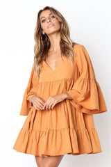 Guava Soft Crinkled Tassel Dress Ins Street