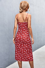 Perfectly Content Floral Ruffle Maxi Dress OLIV-001