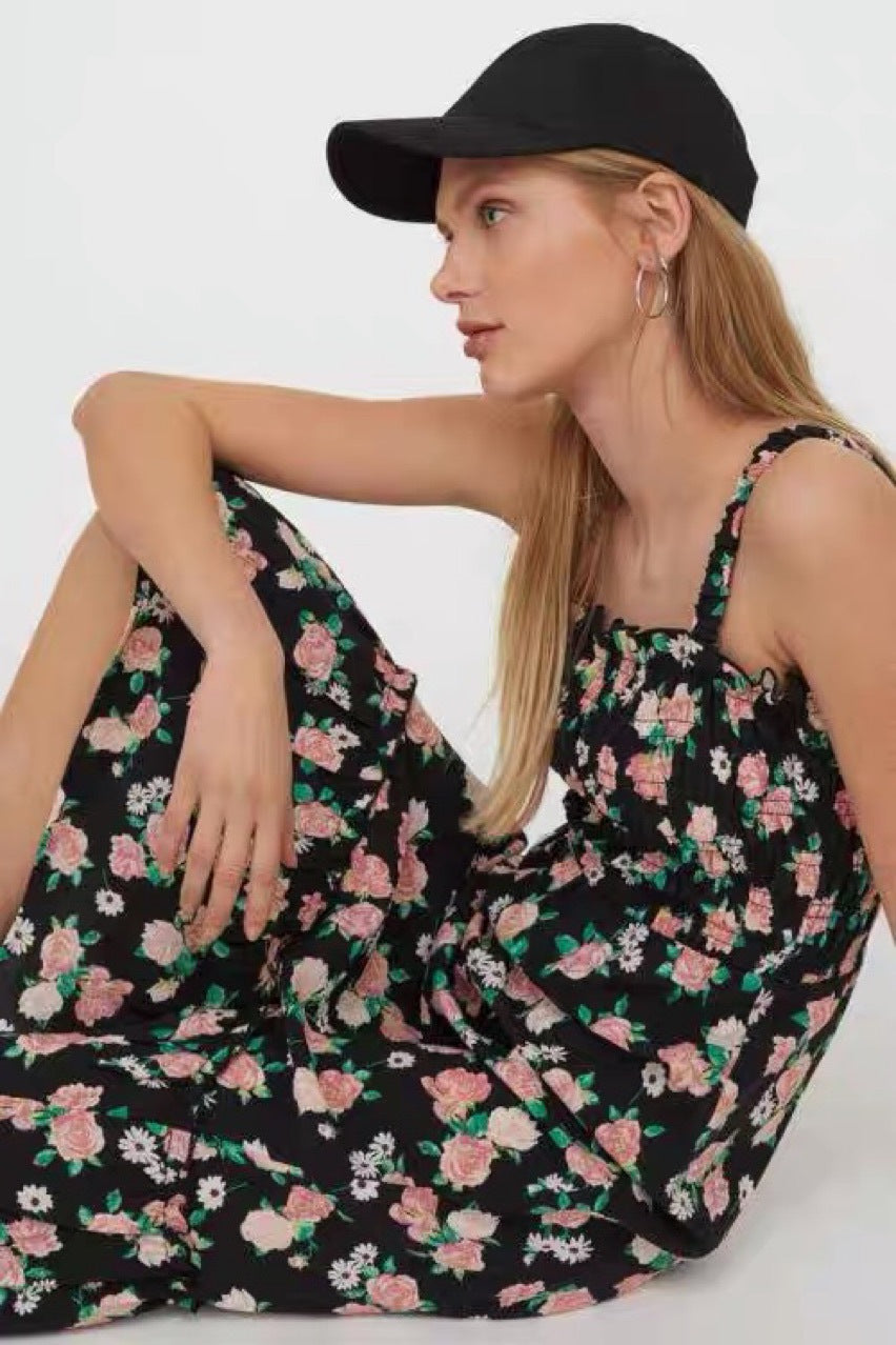 Charmaine Floral Halter Midi Dress - FINAL SALE Ins Street