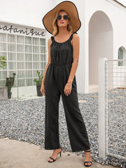 Brenna Pocketed Jumpsuit - Black Ins Street