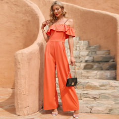 Decide The Vibe Jumpsuit - Orange - FINAL SALE SUGA-001