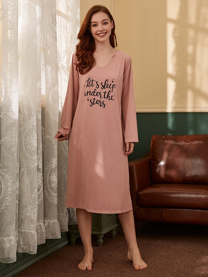 Slogan Night Dress 2023-03-14 InsStreet