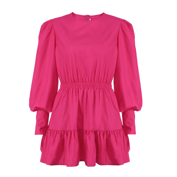 Jailen Smocked Ruffle Dress - Hot Pink – InsStreet