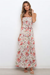 Love In The Air Tiered Floral Maxi Dress Ins Street