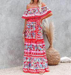 Sevilla High Low Halter Maxi Dress Ins Street