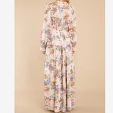 Gracefully Yours Floral Chiffon Boho Maxi Dress Ins Street