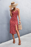 Perfectly Content Floral Ruffle Maxi Dress OLIV-001