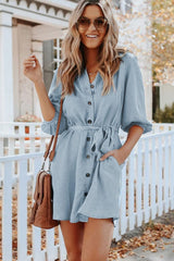 Hugo Tencel Pocketed Chambray Shirt Dress Ins Street