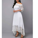 Overjoyed Pocketed Crochet Lace Maxi Dress - Marshmallow Ins Street