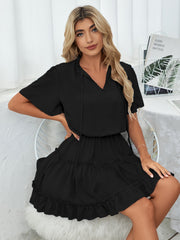 Slow It Down Smocked Tassel Dress - Black Ins Street