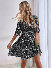 I Wonder Textured Button Down Dress Ins Street