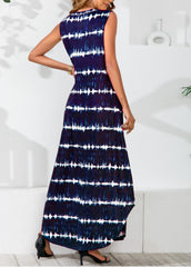 Powell Striped Adjustable Maxi Dress - Navy Ins Street