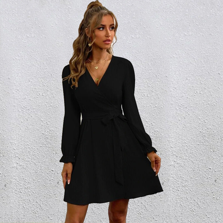 Meet And Greet Satin Drape Dress - Black Ins Street