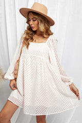 Silverado Gingham Babydoll Dress - Off White Ins Street