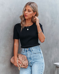 Onyx Short Sleeve Knit Top Ins Street