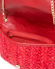 Oahu Straw Crossbody Clutch - Red Ins Street