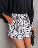 Ollie Pocketed High Rise Leopard Shorts Ins Street