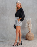 Ollie Pocketed High Rise Leopard Shorts Ins Street