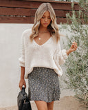 Orchard Floral Ruffle Mini Skirt Ins Street