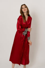 Velouette Robe-Red Ins Street