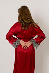 Velouette Robe-Red Ins Street