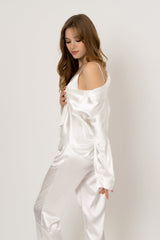 Levar 3Pc Pajama Set-White Ins Street
