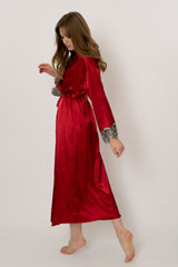 Velouette Robe-Red Ins Street