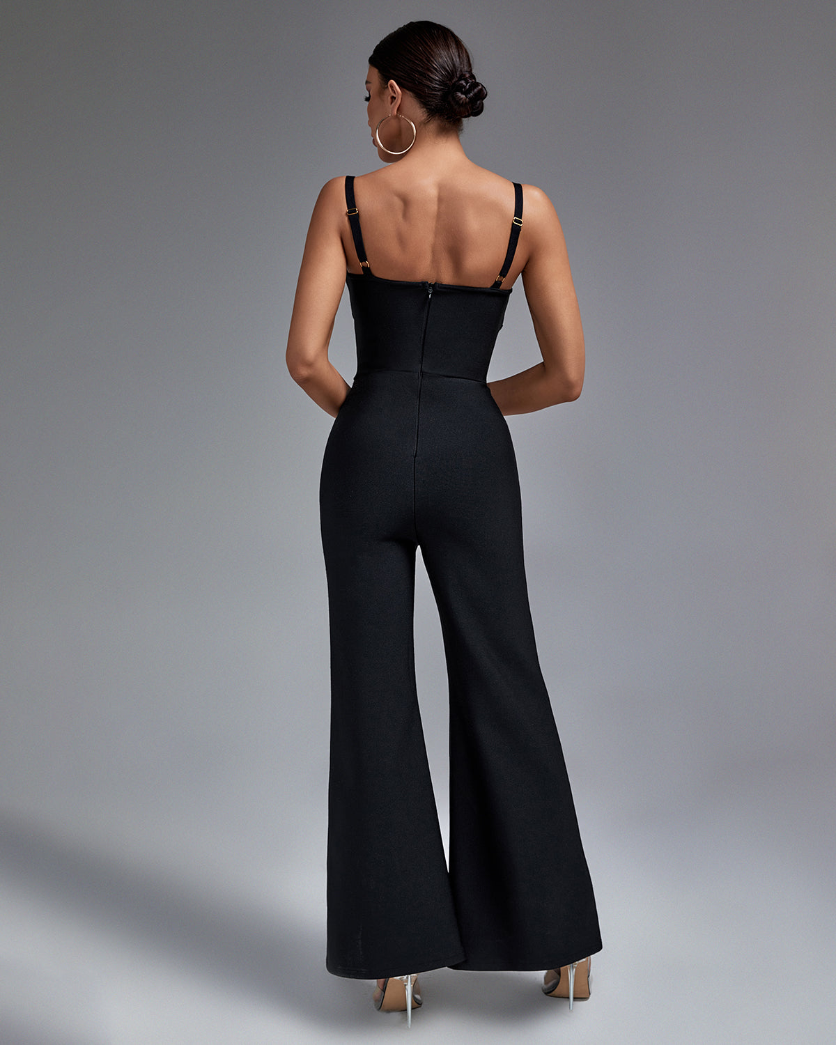 Strappy Double-breasted Bandage Jumpsuit Ins Street