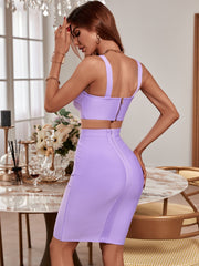 Strappy Sleeveless 2 Piece Over Knee Bandage Set Ins Street