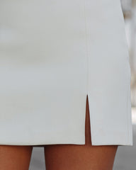 Paxton Mini Skirt - Taupe Ins Street