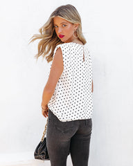 Perfection Padded Polka Dot Blouse Ins Street