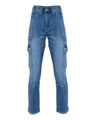 Pippa High Rise Slim Straight Cargo Denim - FINAL SALE Ins Street