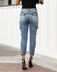 Pippa High Rise Slim Straight Cargo Denim - FINAL SALE Ins Street