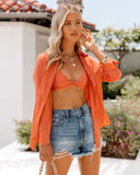 Polynesia Spotted Twist Front Bralette - Coral - FINAL SALE Ins Street