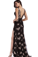 Backless Maxi Sequin Dress Ins Street