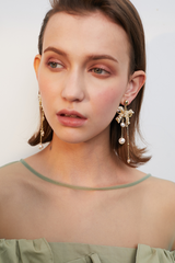 Bow Shape Drop Earrings Ins Street